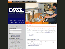 Tablet Screenshot of cmi-labs.com